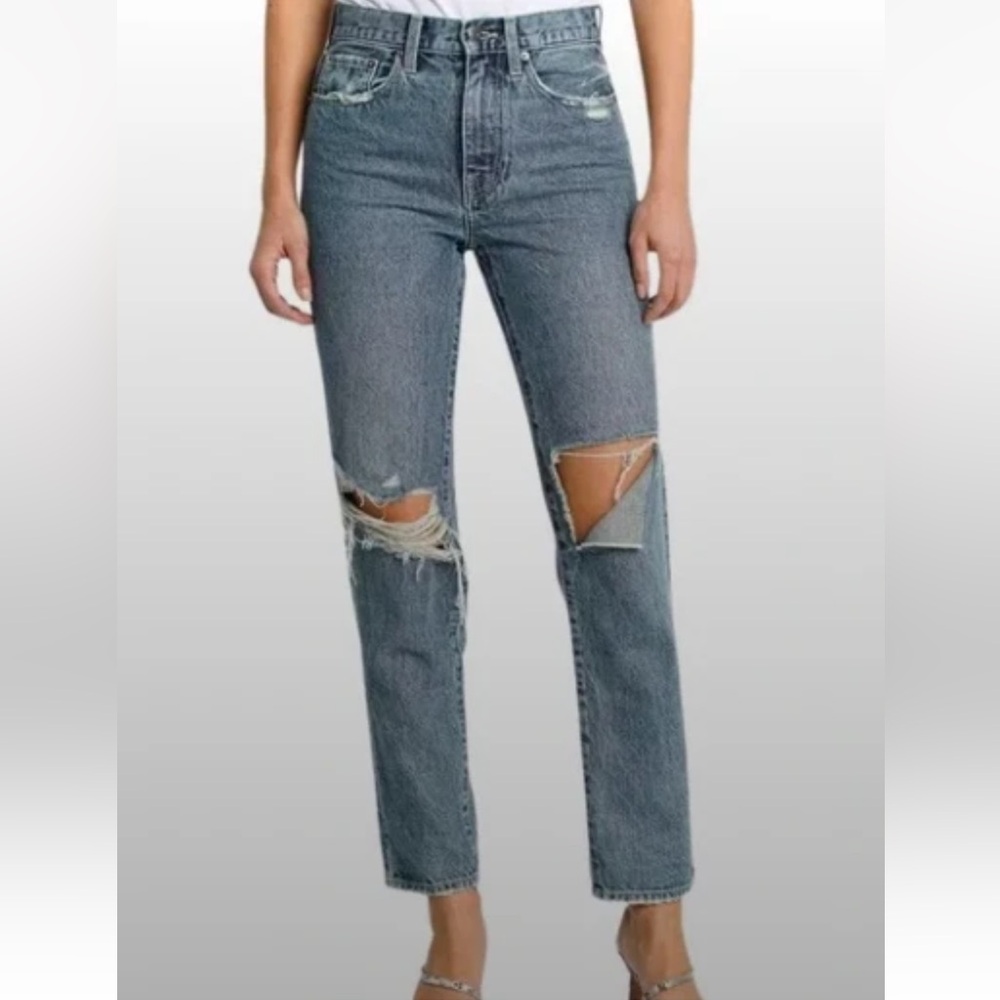 Pistola Jeans Presley High Rise Relaxed Roller Denim Jeans Ripped Women’s 24